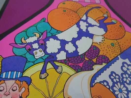 photo buy Psychedelic Jrm Tinprint Metal Picture By Ivan Ripley, 1960s