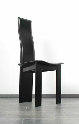 photo vintage High Back Saddle Leather Chair By Pietro Costantini, Set Of 6