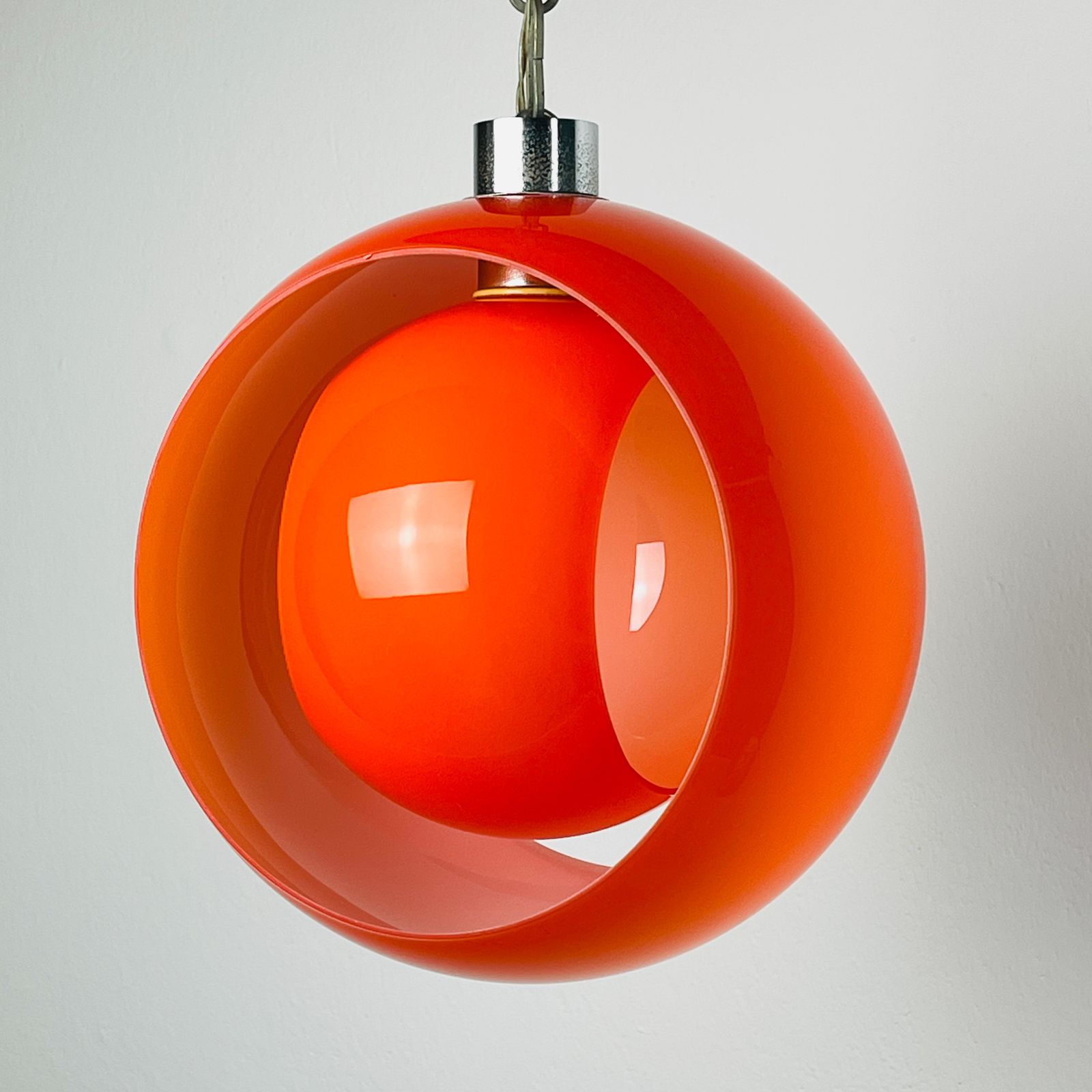 Carlo Nason Murano Pendant Lamp Eclisse, Italy 1960s photo vintage