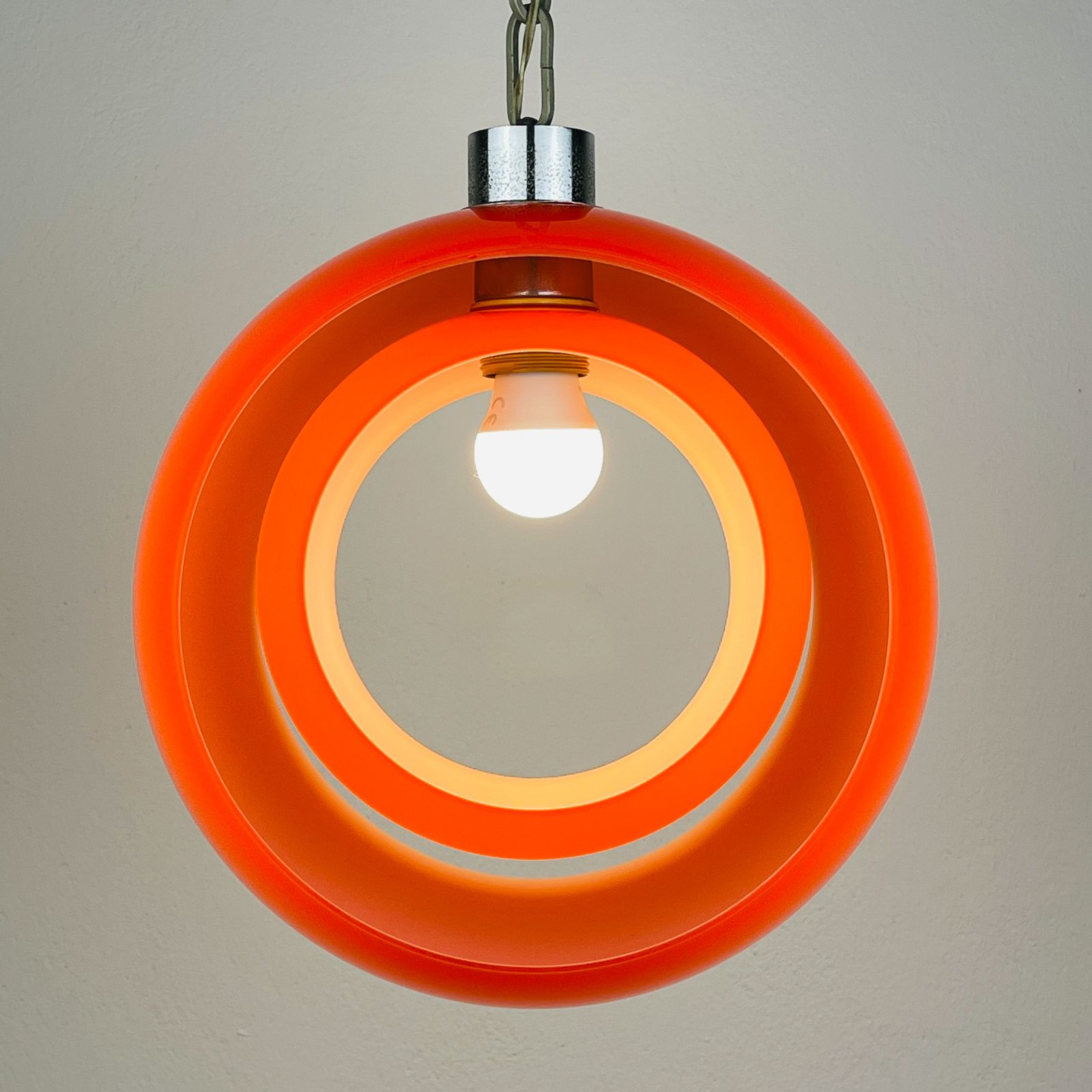 photo vinterior Carlo Nason Murano Pendant Lamp Eclisse, Italy 1960s