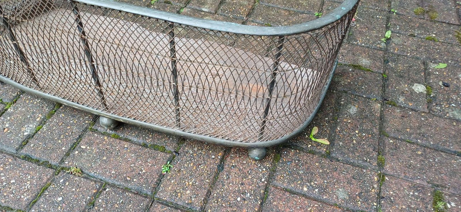 Vintage Iron And Brass Decorative Meah Feature Fender Fire Guard Fire Screen Fireplace photo 165.0