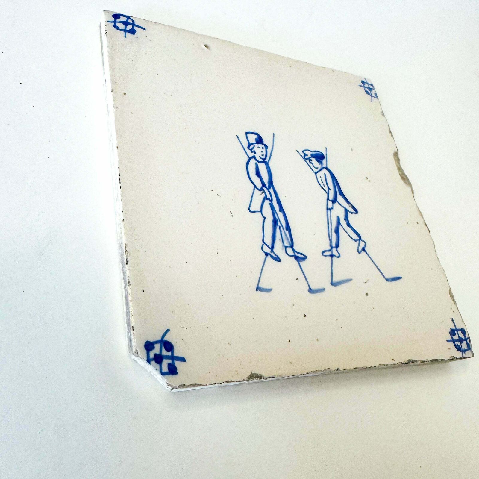 Set Of 6 Antique 18th Century Dutch Delft Tiles photo 600.0