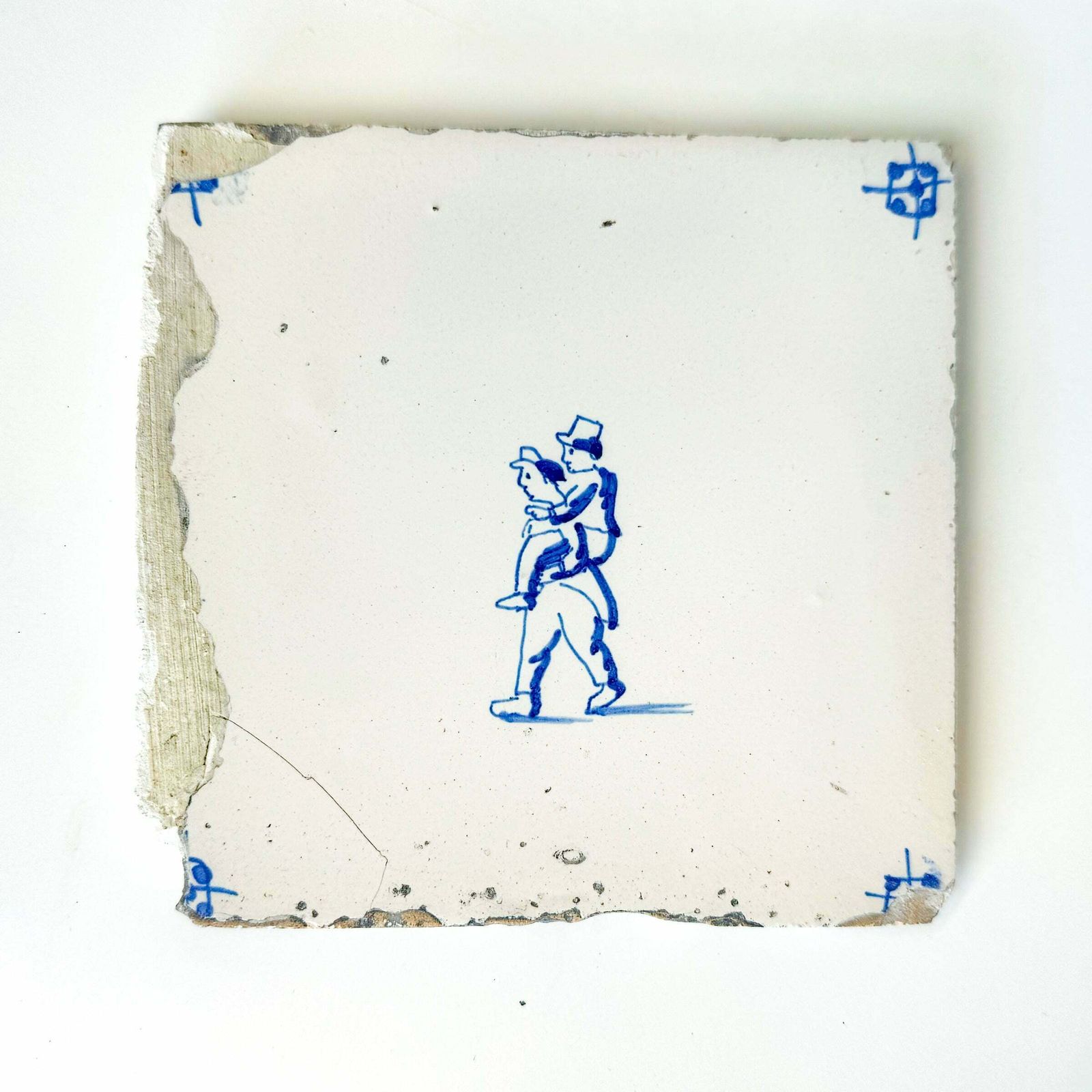Set Of 6 Antique 18th Century Dutch Delft Tiles photo vinterior