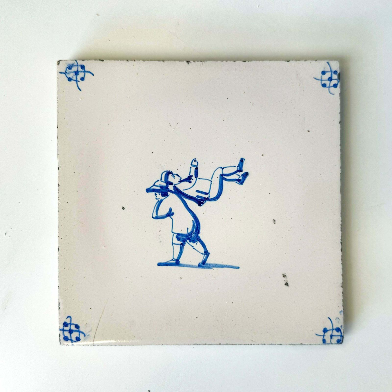 photo for sale Set Of 6 Antique 18th Century Dutch Delft Tiles