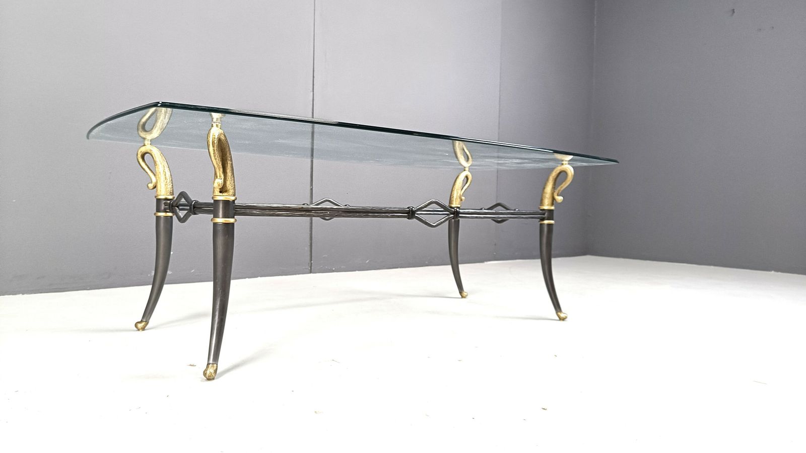 Mid Century Hollywood Regency Coffee Table, 1960s photo vintage