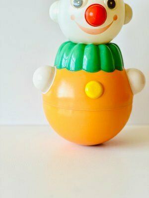 photo furniture Roly Poly Clown Nevalyashka Tuimelaar Clown, Ca. Jaren 1960