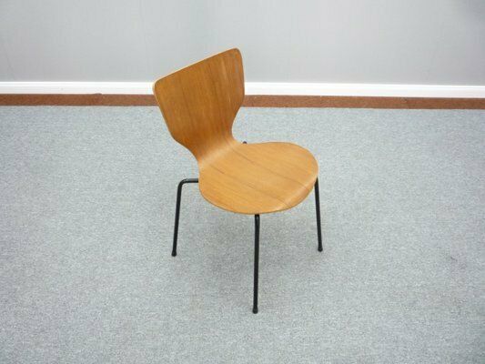 Danish Teak Plywood Dining Chair From Mücke & Melder, 1960s photo for sale