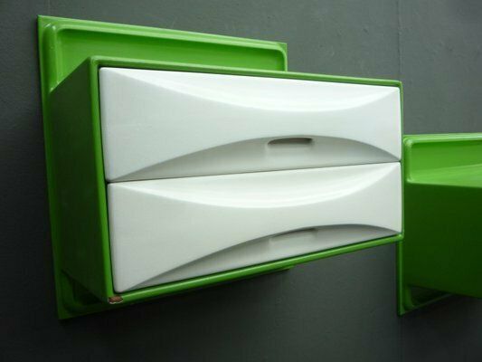 Wall Shelf With Drawers By Ernest Igl For Wilhelm Werndl, 1960s Set Of 2 photo buy