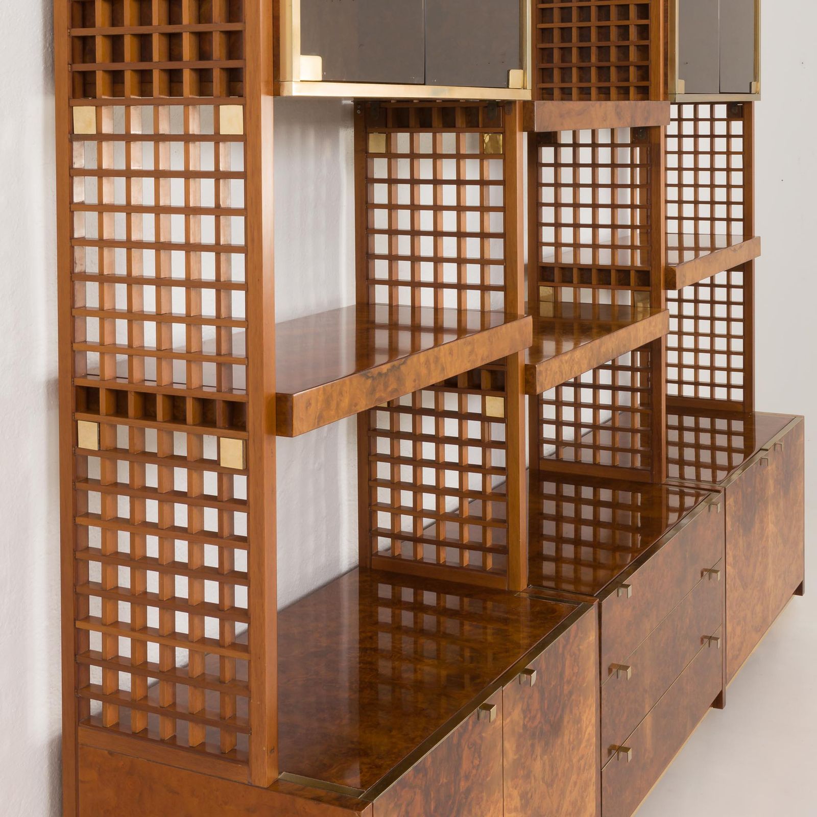 7162.65 Italian Display Unit Or Room Divider By Gianluigi Gorgoni For Fratelli Turi, 1970s photo