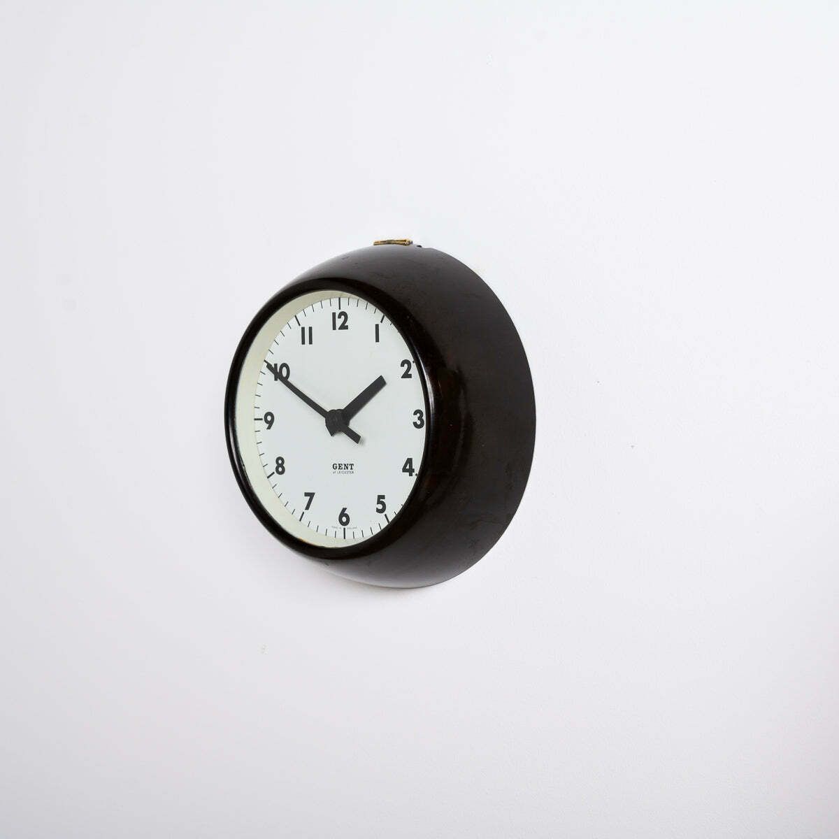 Rare Extra Small Vintage Bakelite Wall Clock By Gent Of Leicester   Ig221303e photo 245.0