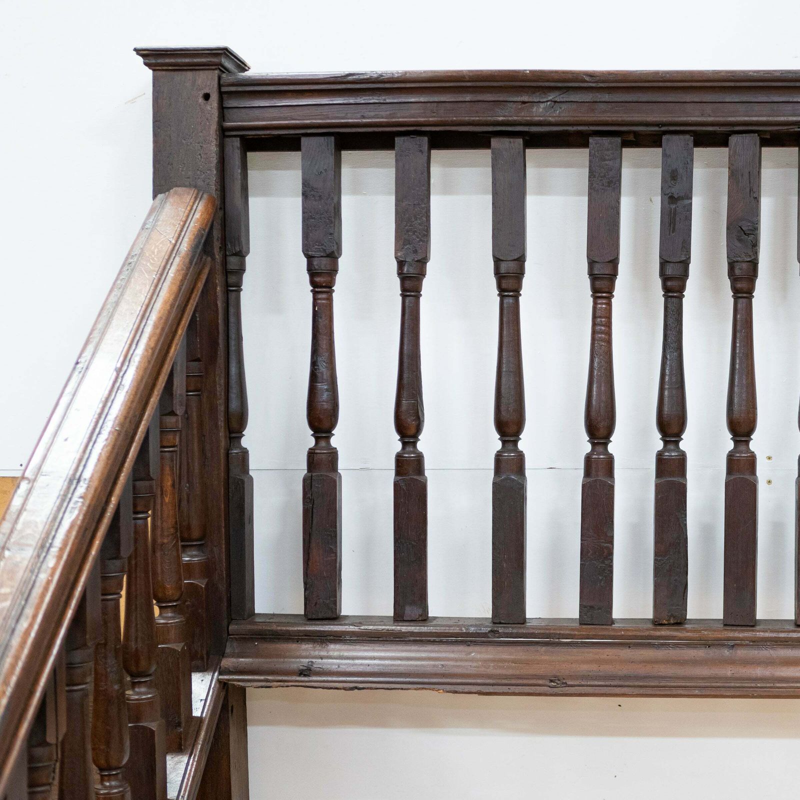 Antique Queen Anne 18th Century Oak Staircase photo furniture