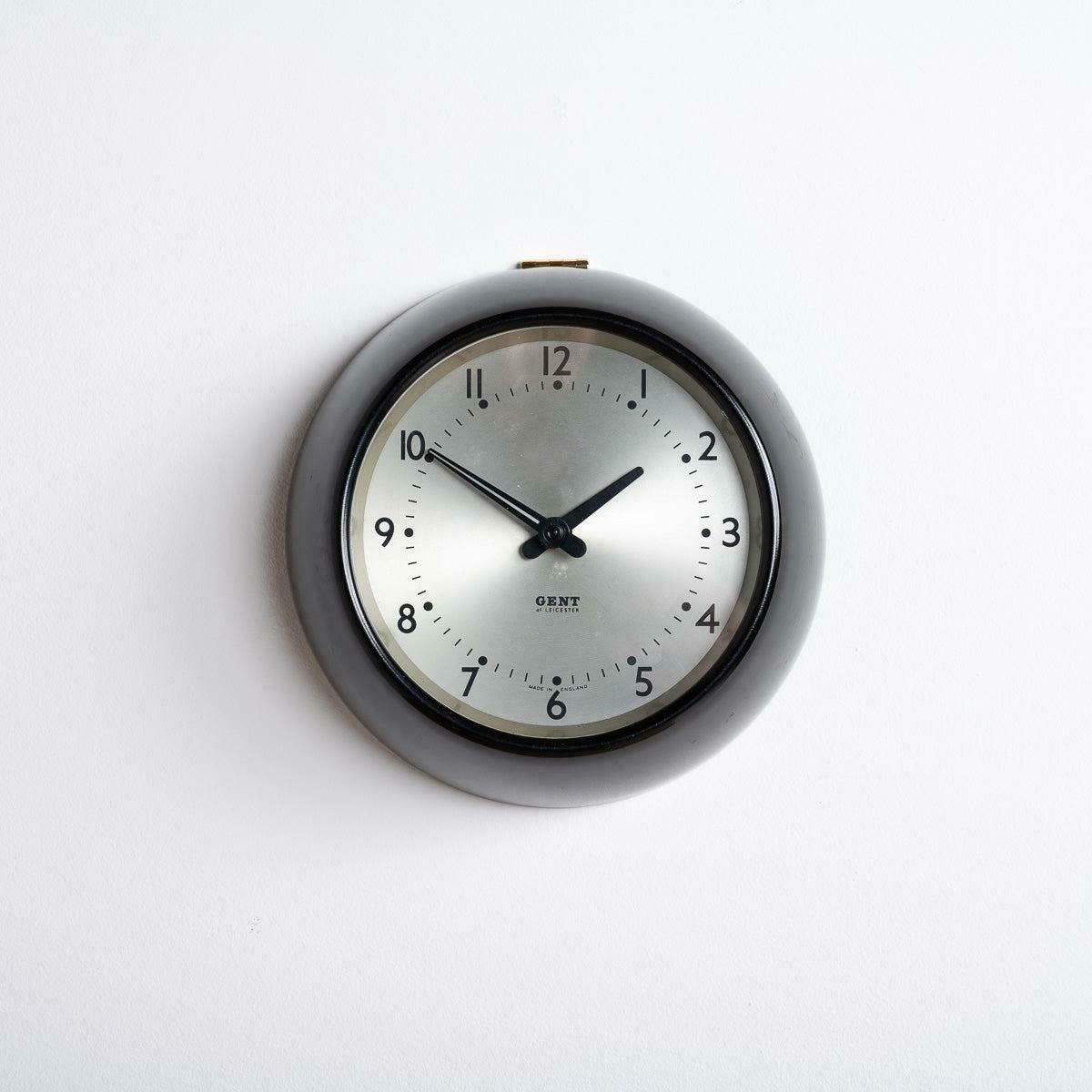 photo buy Small Vintage Industrial Bakelite Wall Clock By Gent Of Leicester