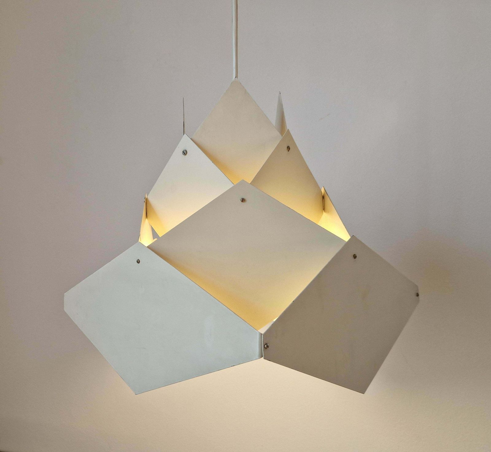 photo for sale Rare Midcentury Design Pendant In Style Of Preben Dal, Denmark, 1960s