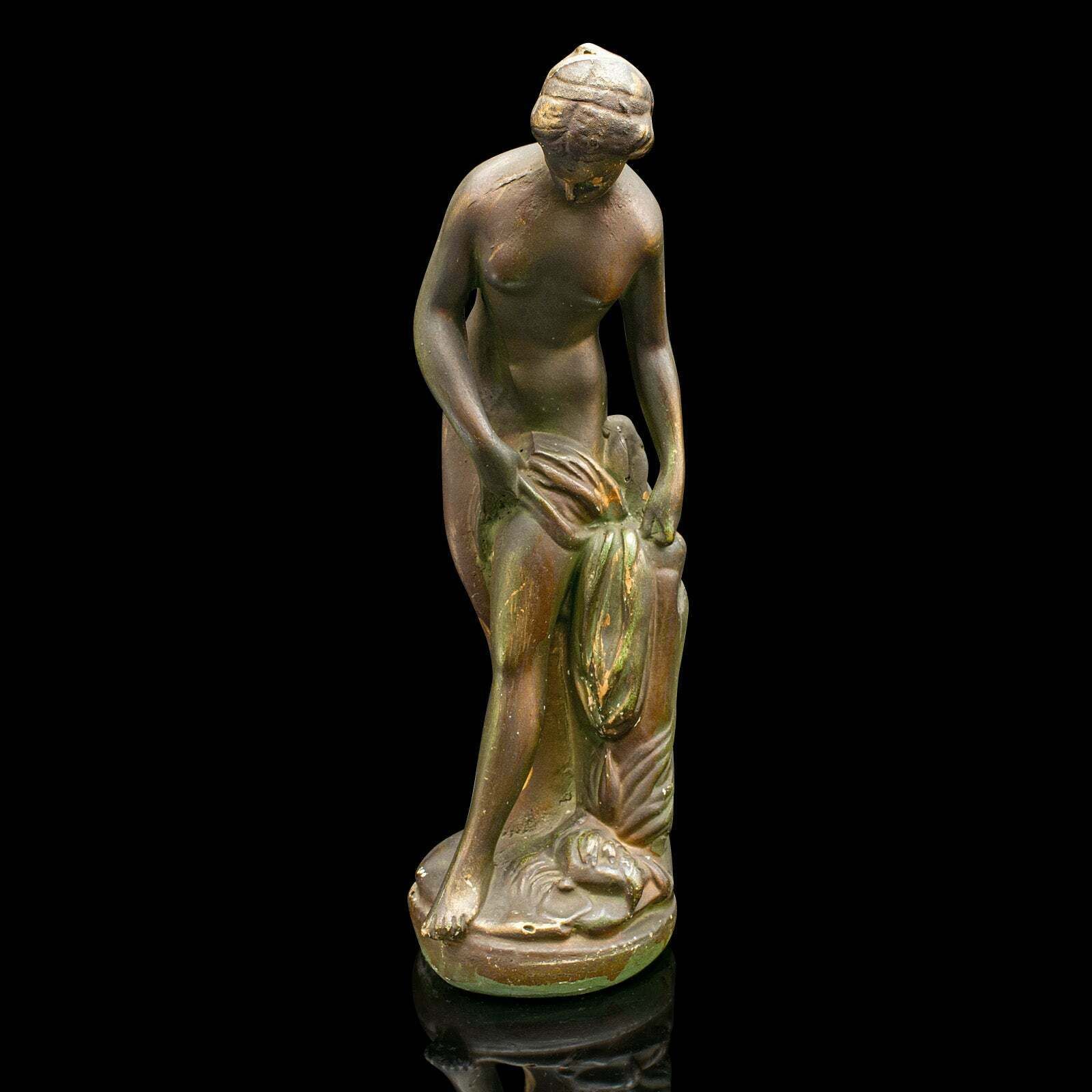 Antique Female Figure, French, Plaster Statuette, Ornament, Victorian, Classical photo furniture
