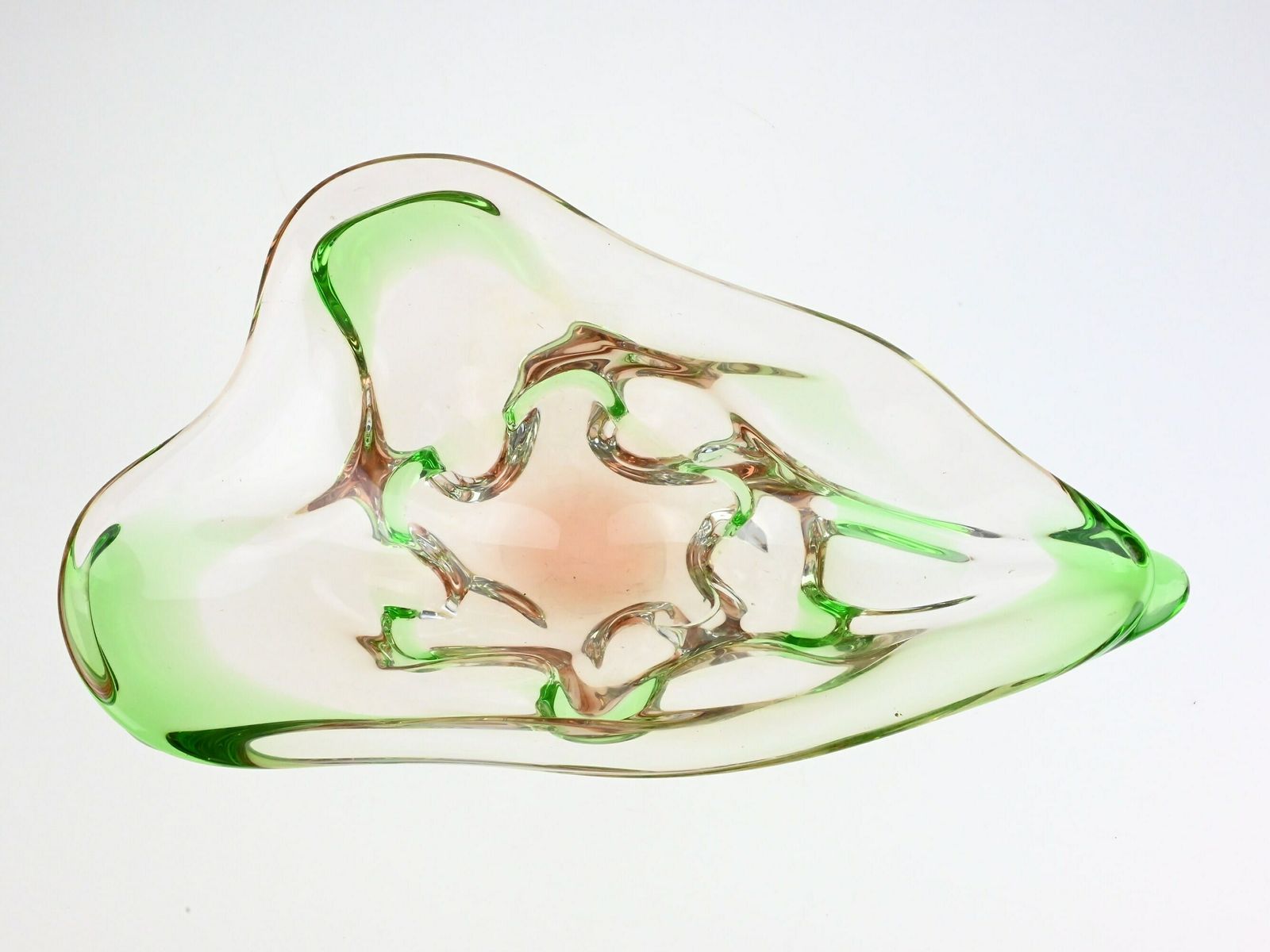 Vintage Niagara Glass Bowl By Frantisek Zemek, Mstisov Glassworks, Czech Glass, Vintage Glass Bowl, Czech Glass Art, Glass, Czech Glass Bowl photo vintage