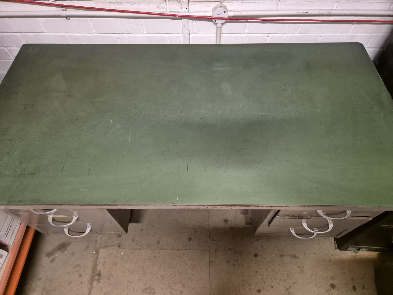 Pair Of Painted Metal Desks With Laminate Top 1950s By Carlotti photo furniture