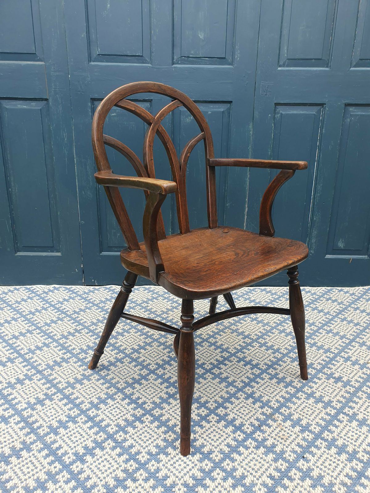 Hoop Back 19th Century Gothic Windsor Armchair photo furniture