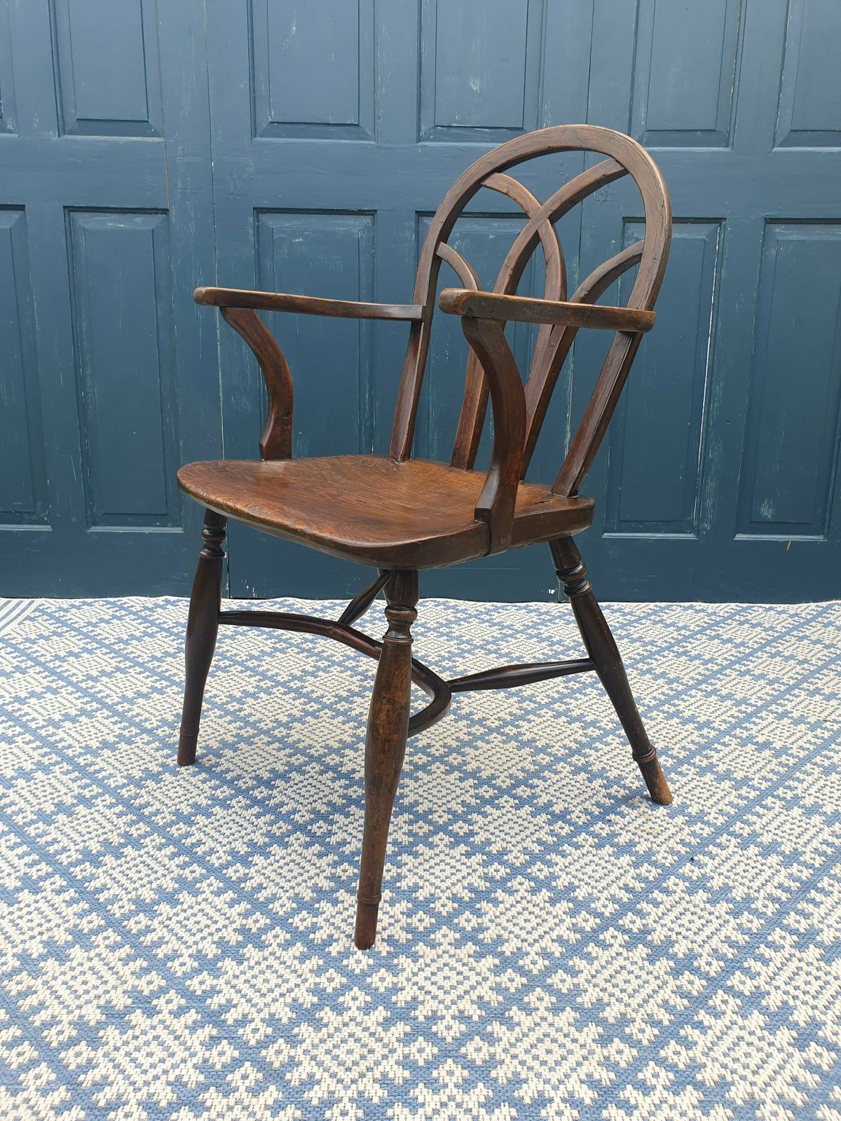 photo for sale Hoop Back 19th Century Gothic Windsor Armchair