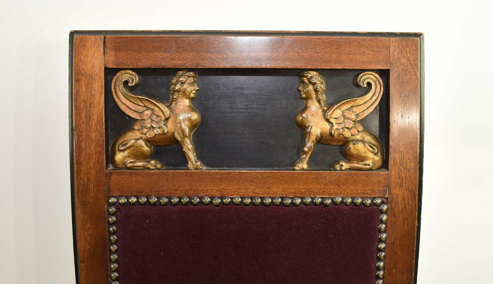 photo furniture 19th Century Egyptian Revival Pair Of Dining Chairs