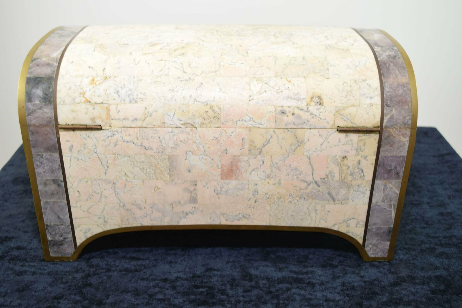 Maitland Smith Tessellated Stone Jewellery Box photo for sale