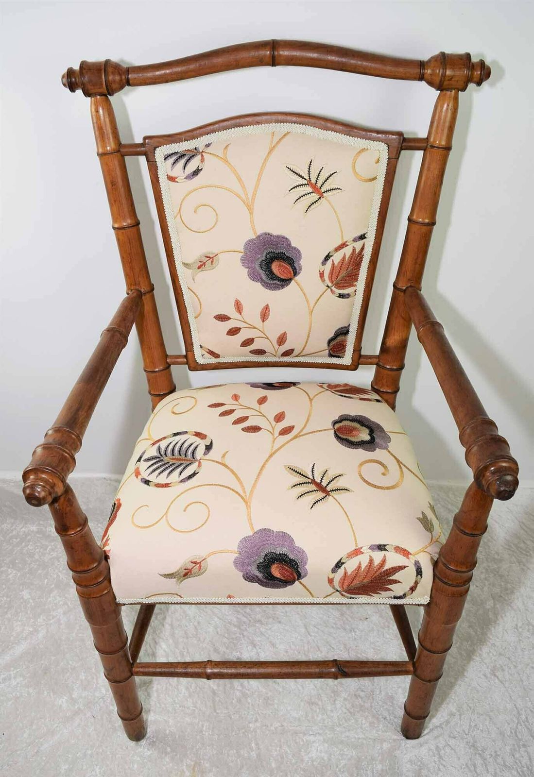 French Faux Bamboo Armchair, Traditional photo 1210.0