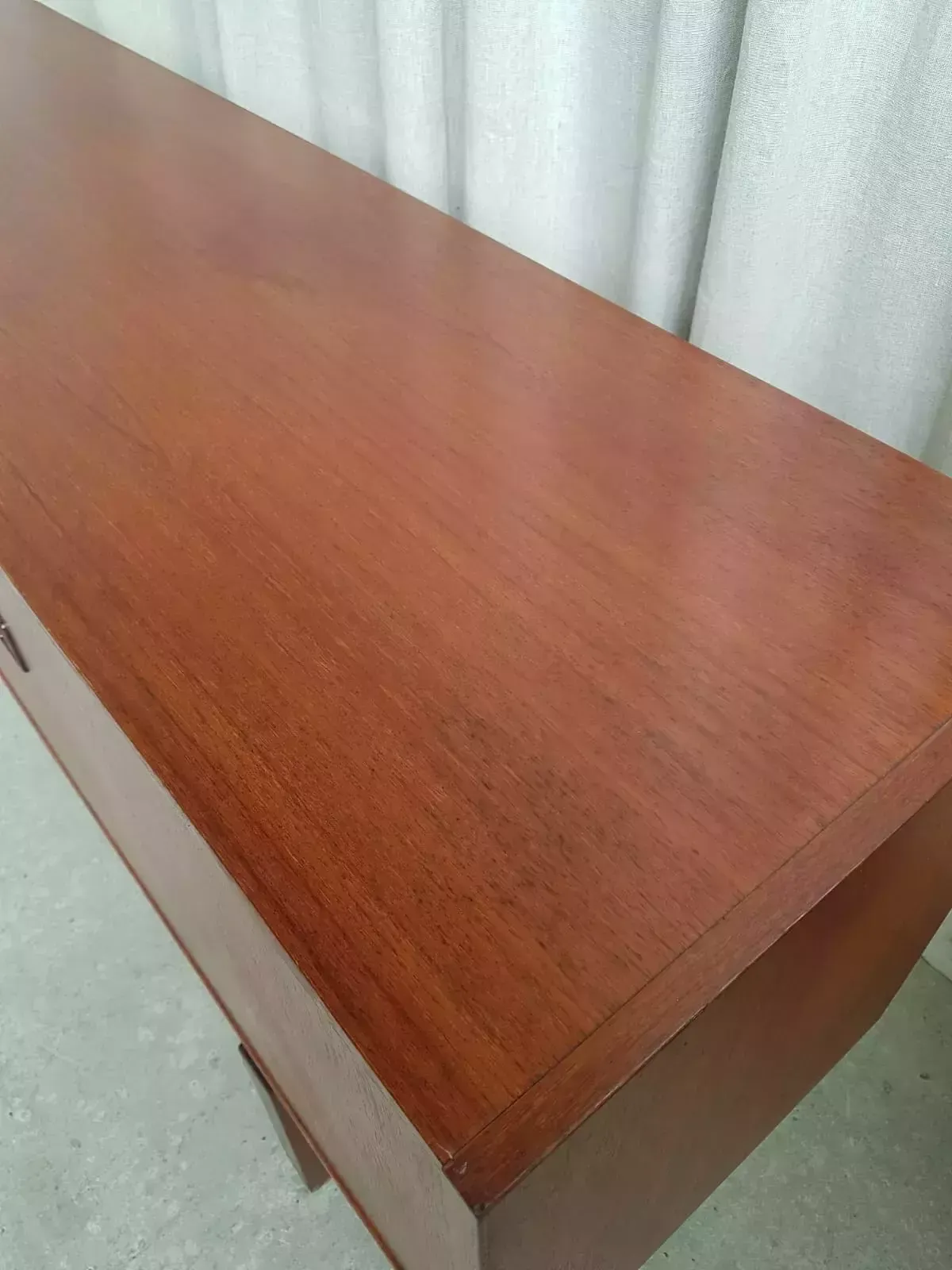 photo vintage Vtg Mid Century Danish Teak Sideboard Credenza Scandi Retro
