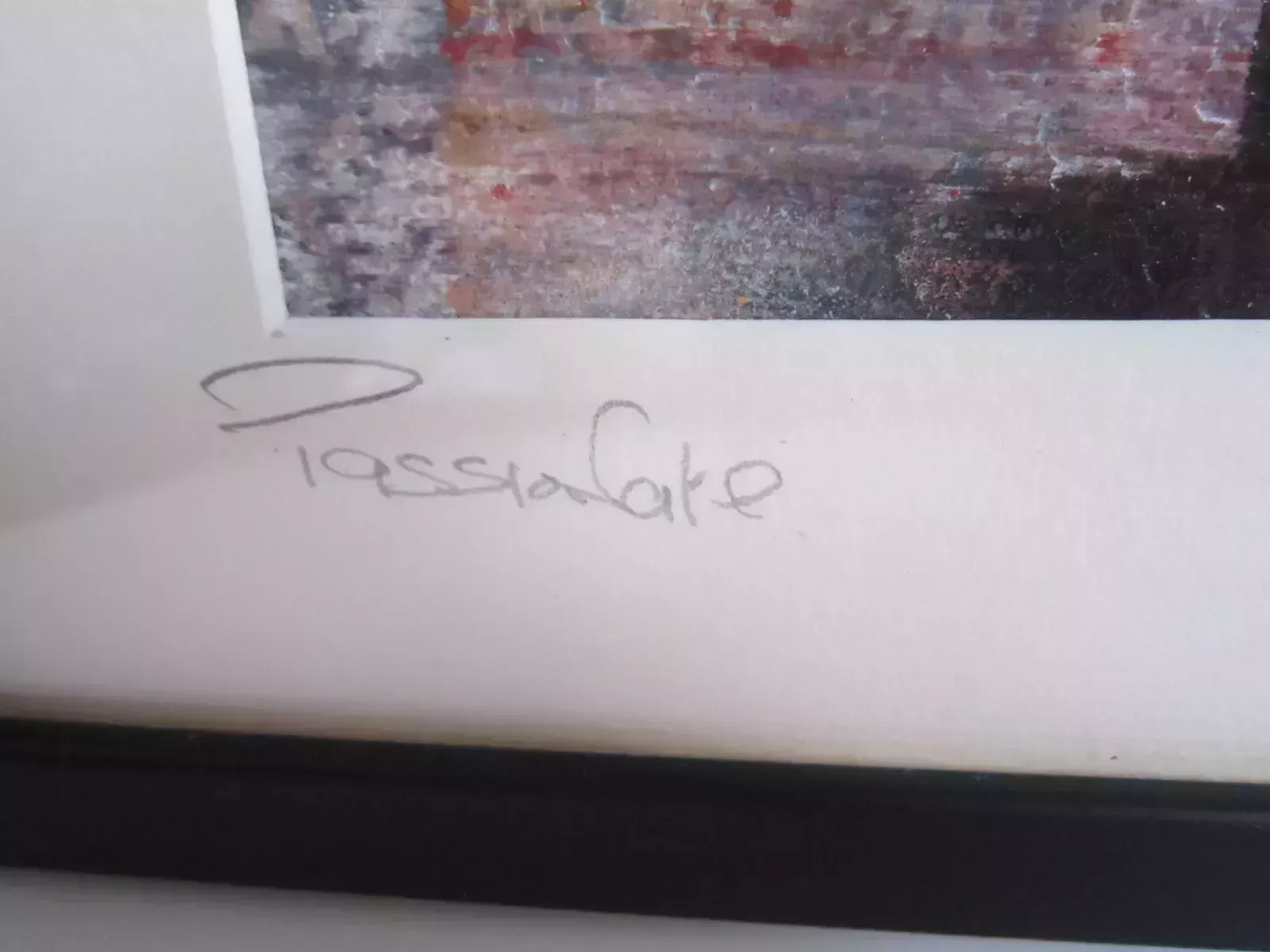 Original Art Mixed Media On Vinyl Passionate By Anthony Pendlebury Framed photo 50.0