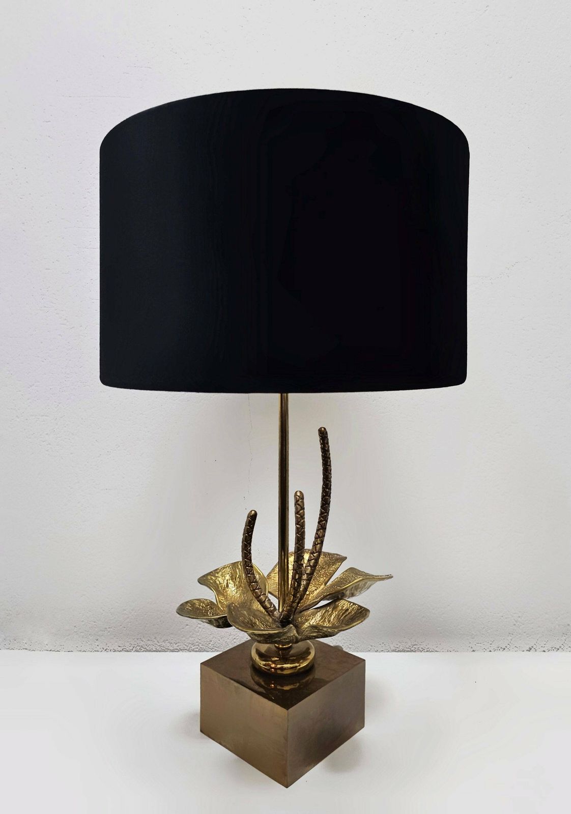 Mid Century Modern Nenuphar Lilly Table Lamp Done In Bronze And Brass By Maison Charles // Made In France In 1960s photo furniture