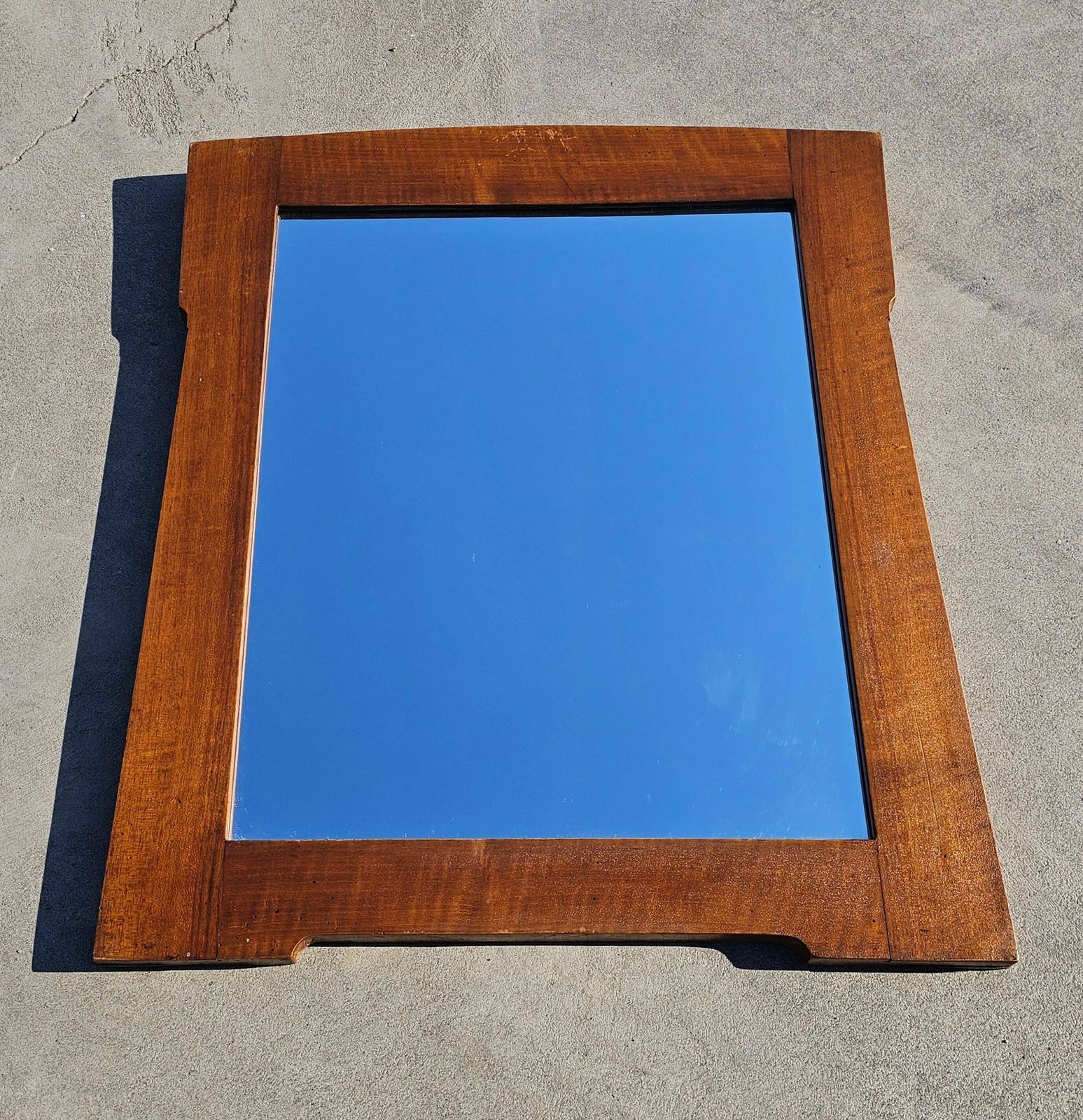 Vienna Secession Mirror With Walnut Frame // Art Nouveau Mirror // Made In Austria In 1900s photo Home Decor