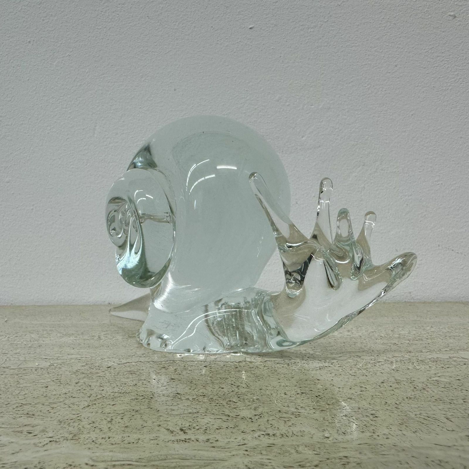 Licio Zanetti Murano Glass Snail Figurine , 1970s Italy