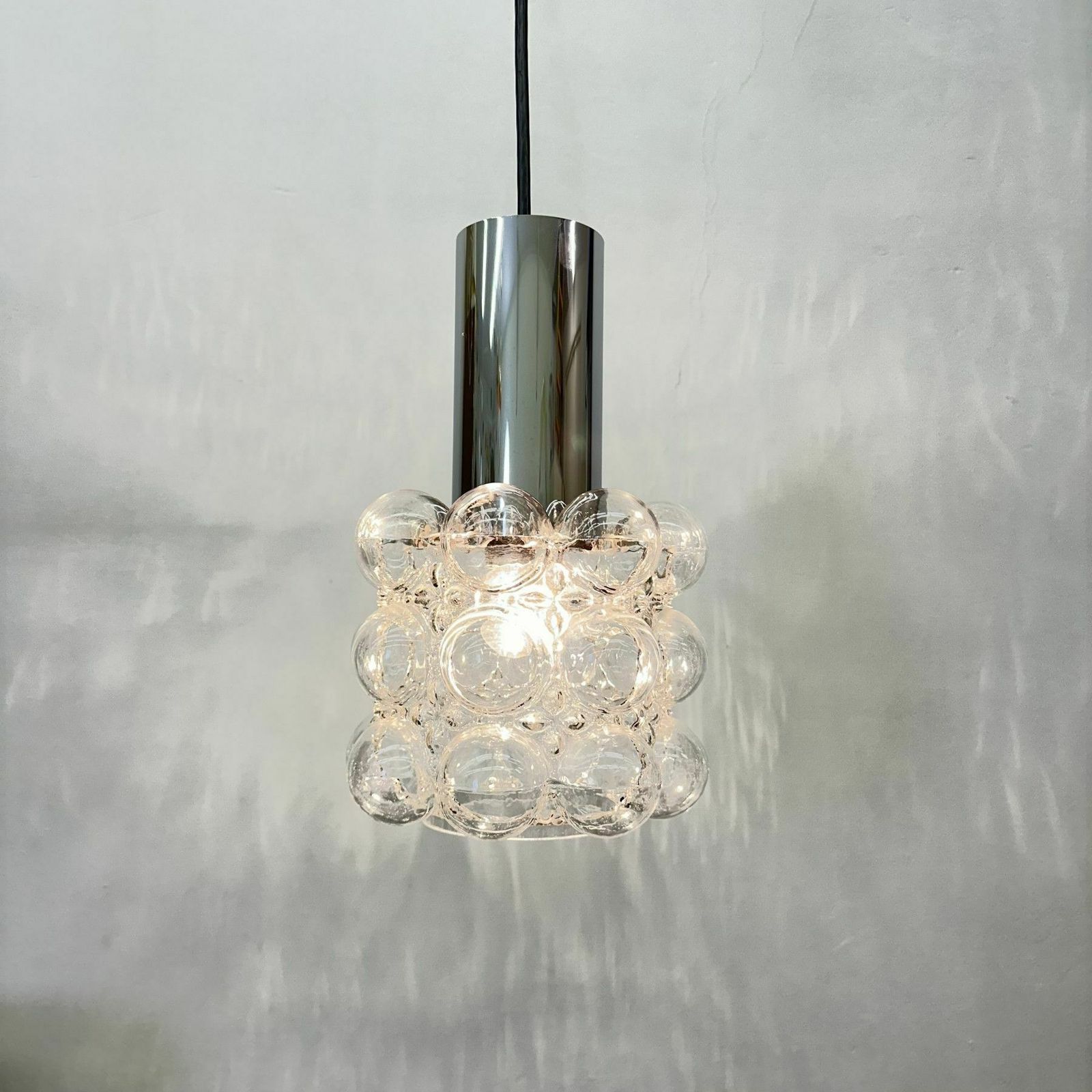 Bubble Glass Pendant By Helena Tynell For Limburg, Germany, 1970s photo Lighting