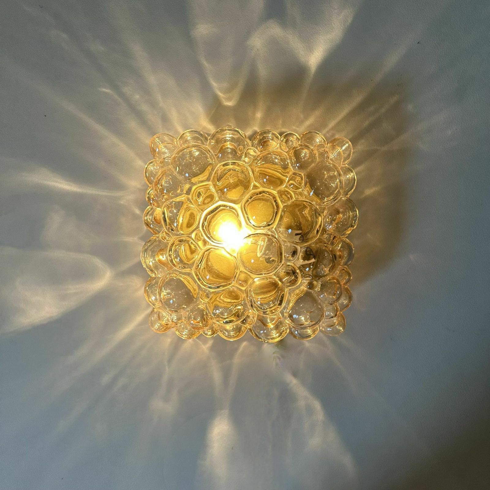 Helena Tynell Bubble Glass Flush Mount Ceiling Lamp, Jaren 1970, Duitsland photo for sale