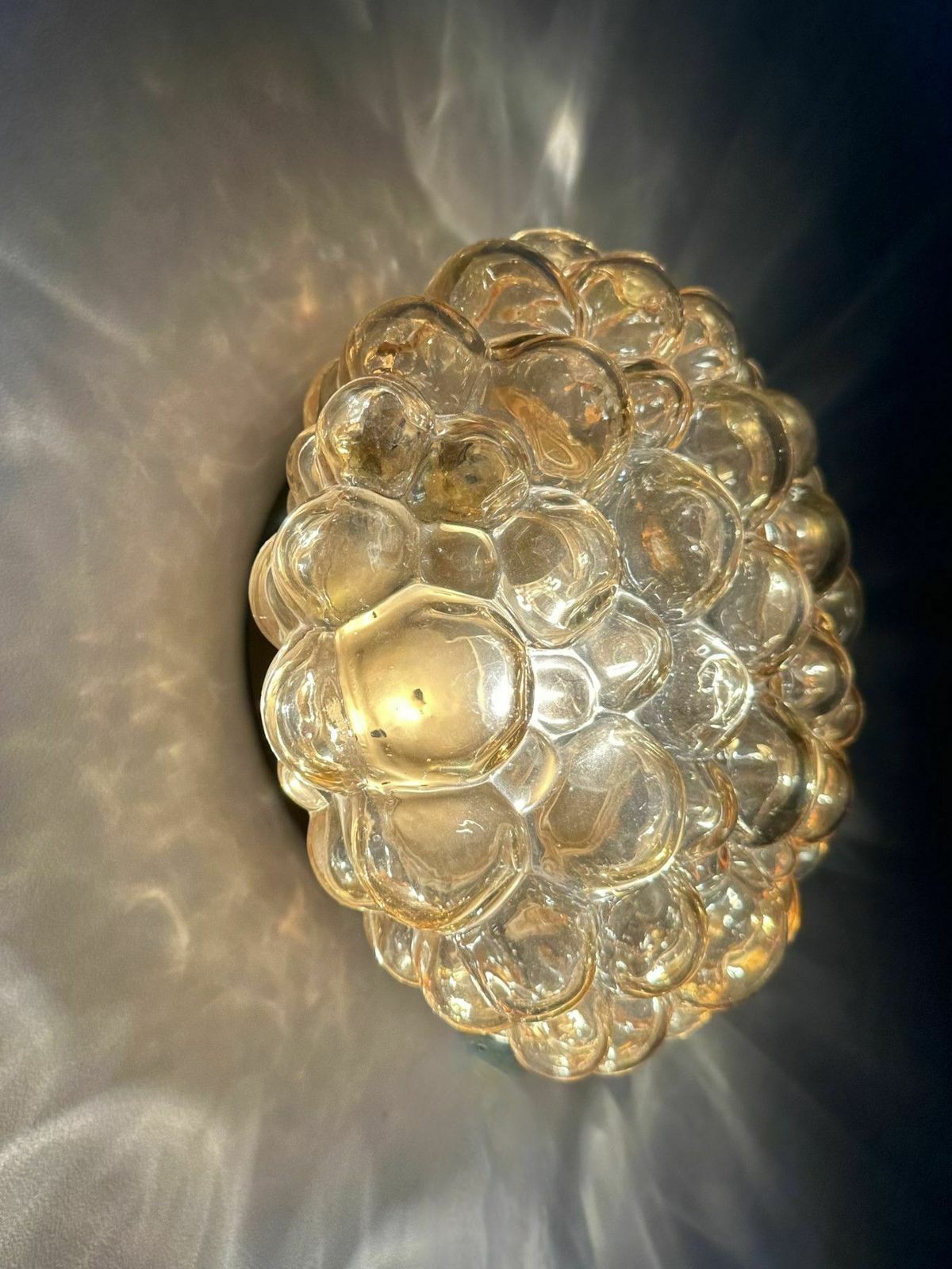 Helena Tynell Bubble Glass Flush Mount Ceiling Lamp, Jaren 1970, Duitsland photo vinterior
