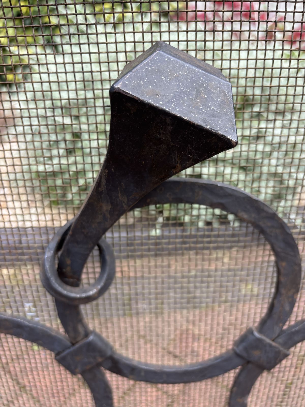Hand Forged Wrought Iron Fire Guard Screen photo 1397.0