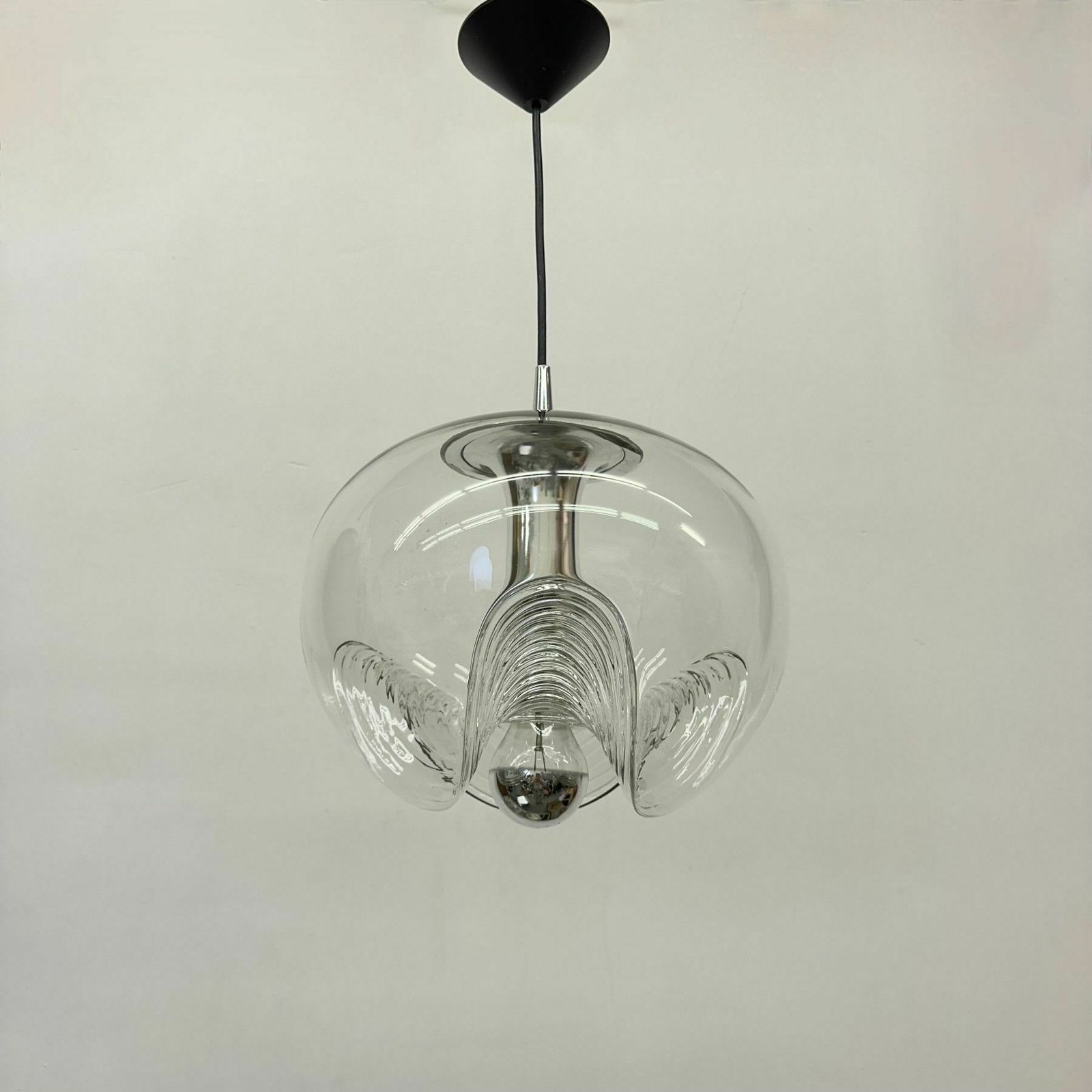 Peil & Putzler ‘Futura’ Hanging Lamp By Koch & Lowy ,1970s photo Lighting