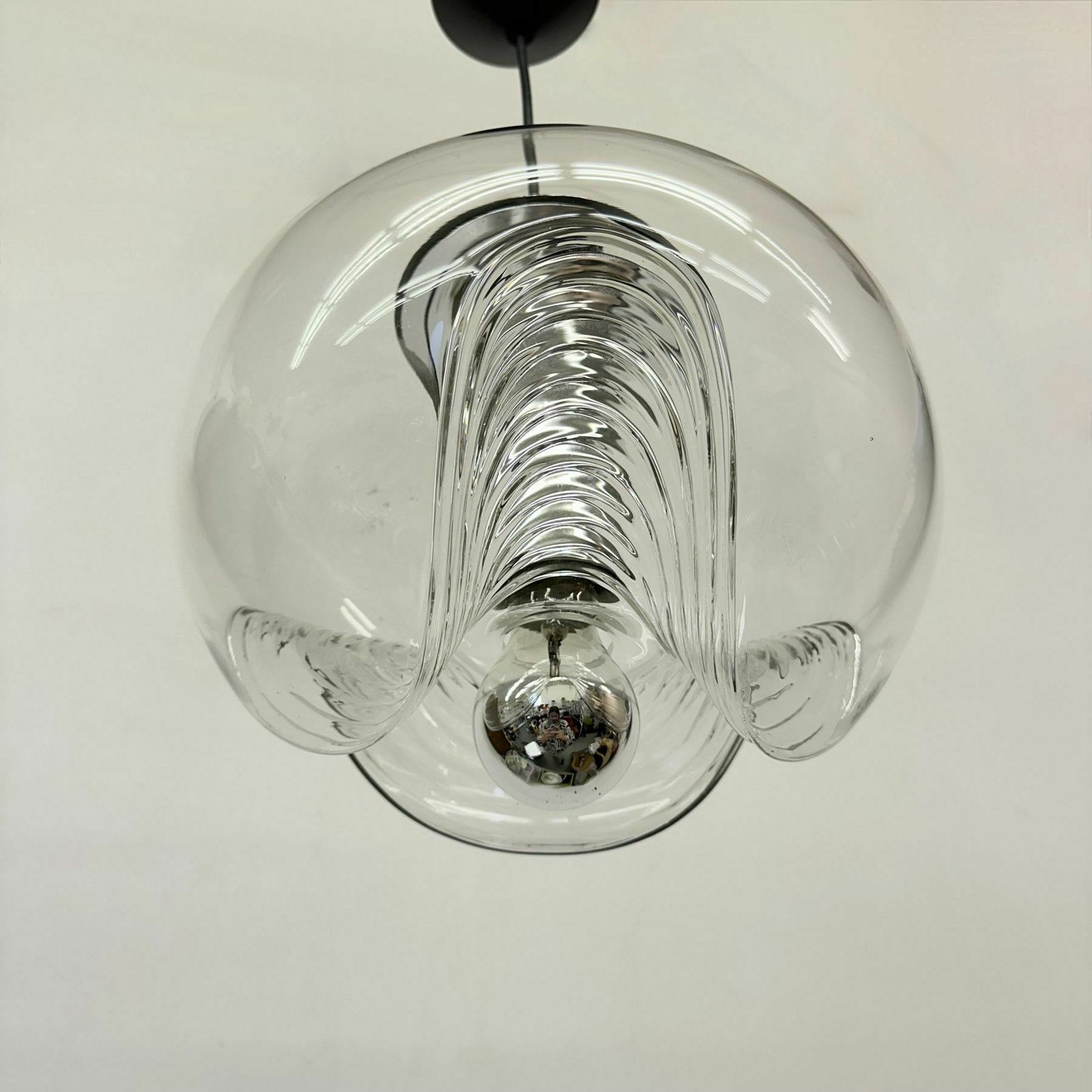 Peil & Putzler ‘Futura’ Hanging Lamp By Koch & Lowy ,1970s photo vinterior