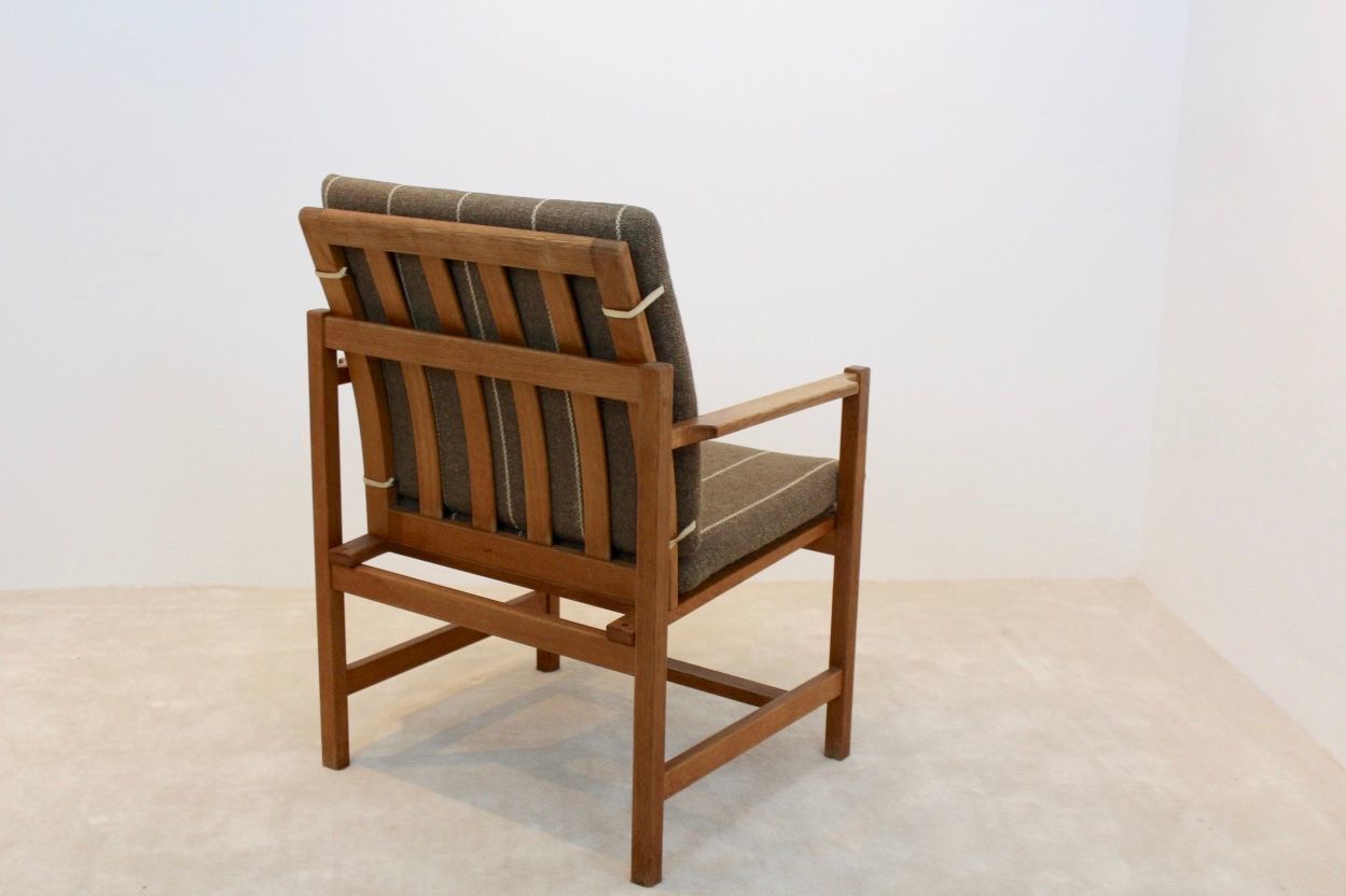Danish 3233 Oak Armchair By Børge Mogensen For Fredericia Stolefabric, 1960s photo 772.72