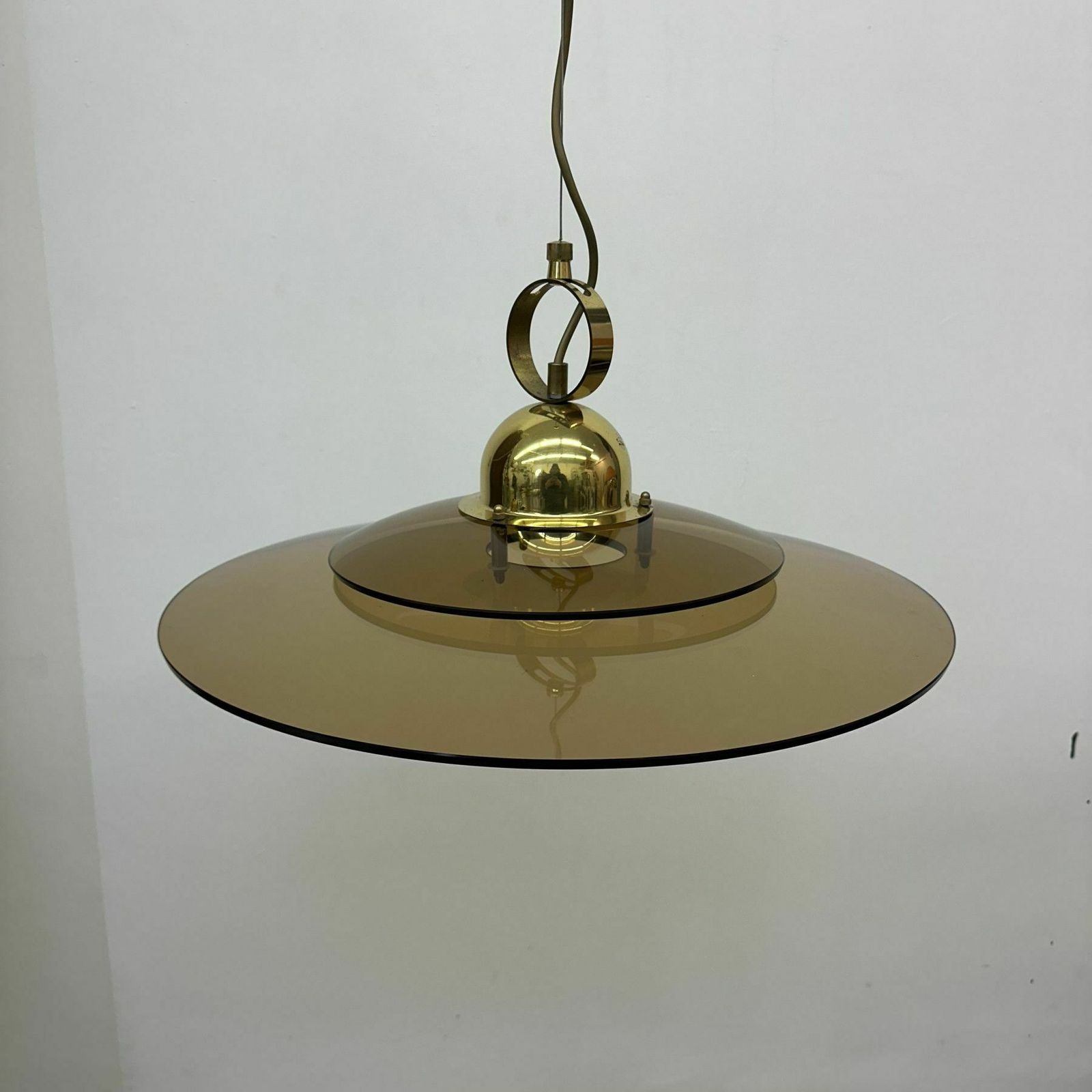 288.0 Sölken Leuchten Glazen Hanglamp, Jaren 1970 photo