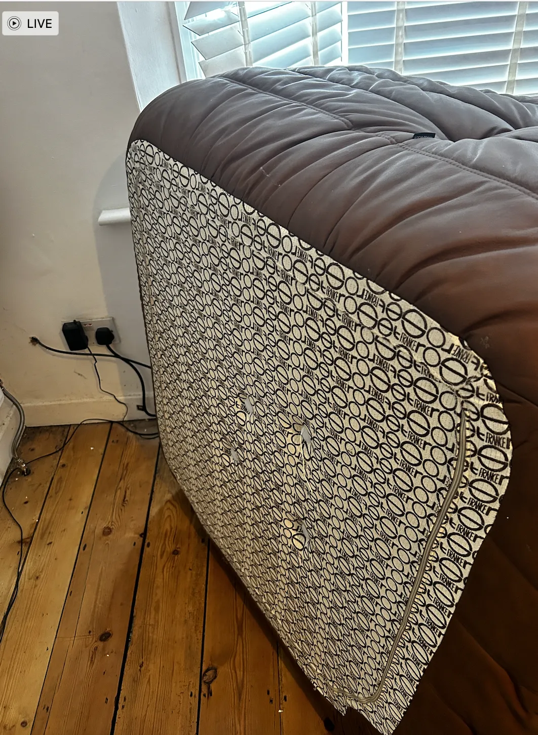 Ligne Roset Togo Brown Leather 2 Seater Sofa And Corner Chair photo for sale