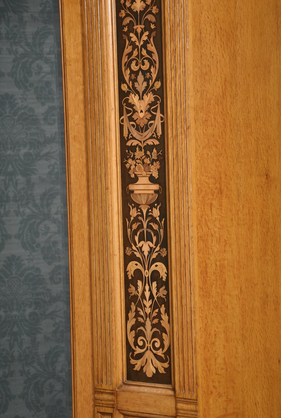 Gillows Of Lancaster Marquetry Inlaid Oak Wardrobe photo buy