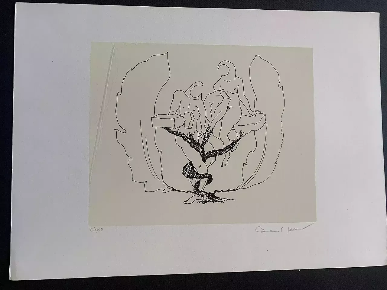 Art 15 Lithographies By Marcel Jean With Surrealist Compositions, 1960s photo