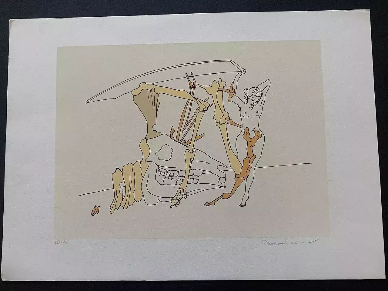 photo vintage 15 Lithographies By Marcel Jean With Surrealist Compositions, 1960s