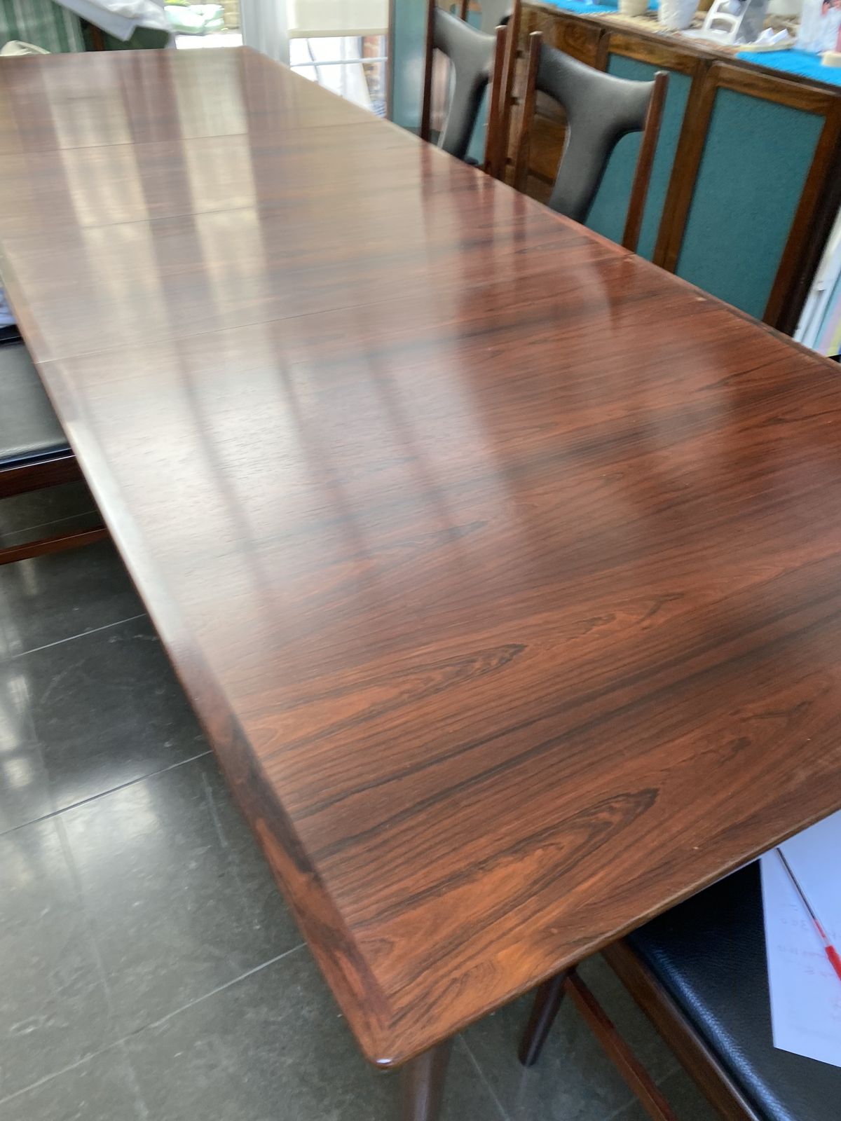 Rosewood Table And Chairs 1973 Designed And Made By Heals photo 5000.0