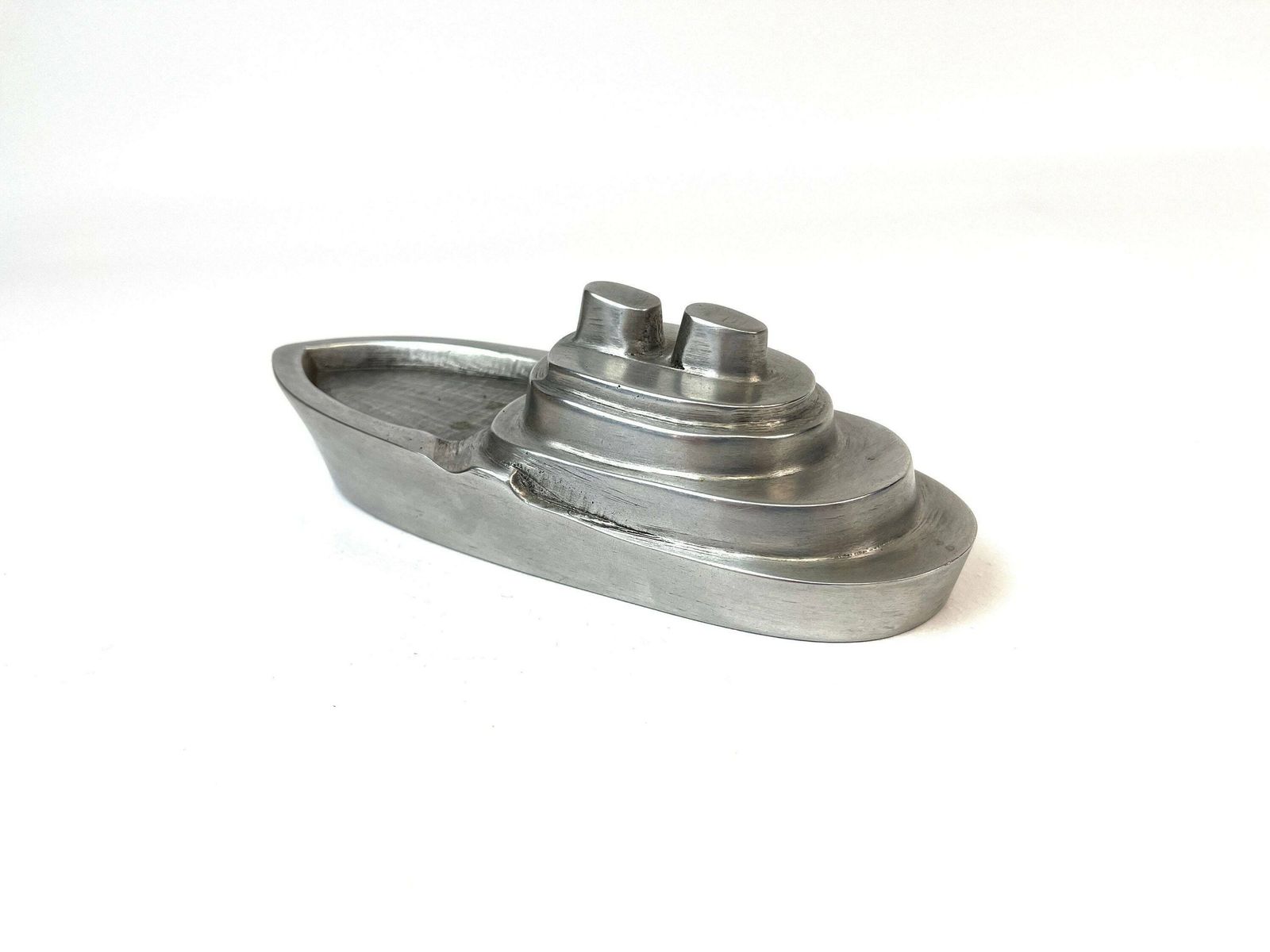 Stunning Art Deco Bauhaus Streamline Ship Ashtray France 1930 photo 342.0
