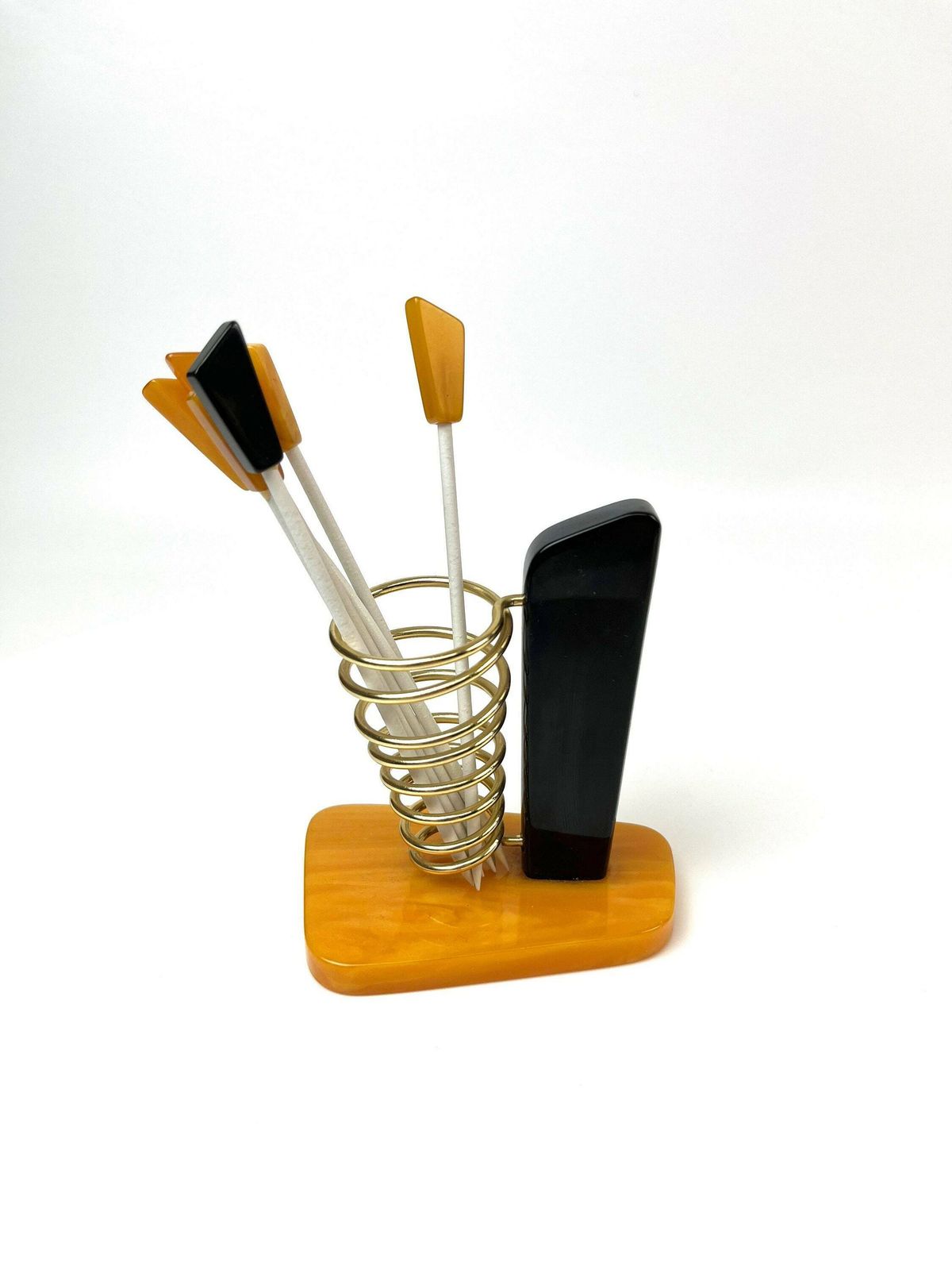 Rare Art Deco Bauhaus Cocktail Picks Swizzle Stir Sticks Barware photo 284.0