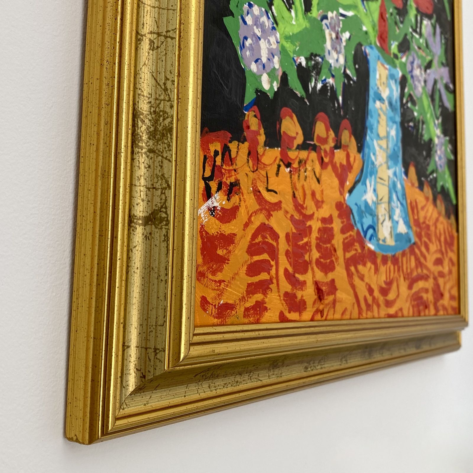 photo for sale Swedish Mid Century Still Life With Flowers Painting By Uno Vallman