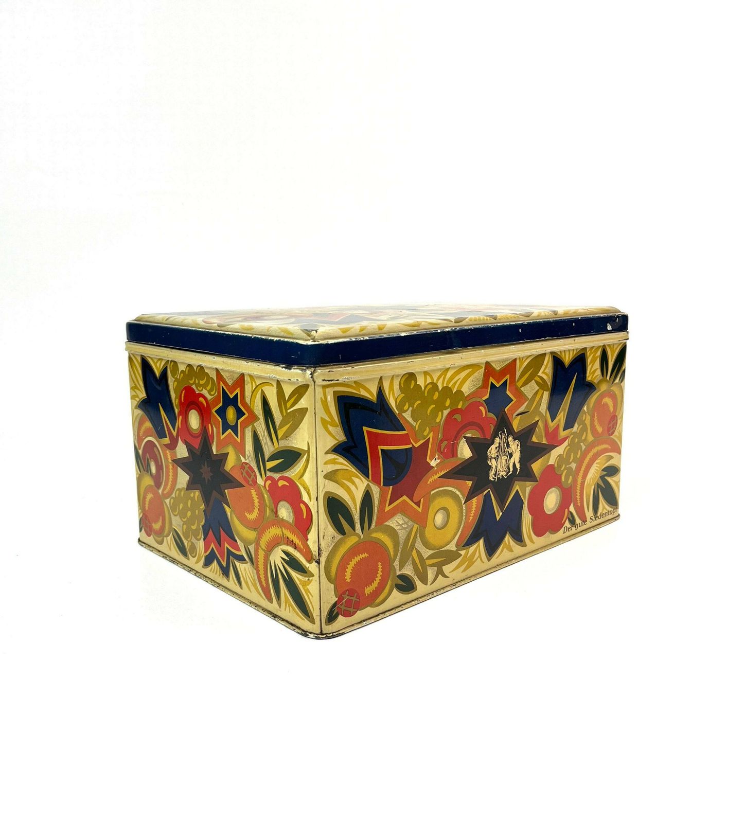 Rare Large Art Deco Bauhaus Avantgarde Decorative Tin Box Germany 1930 photo furniture