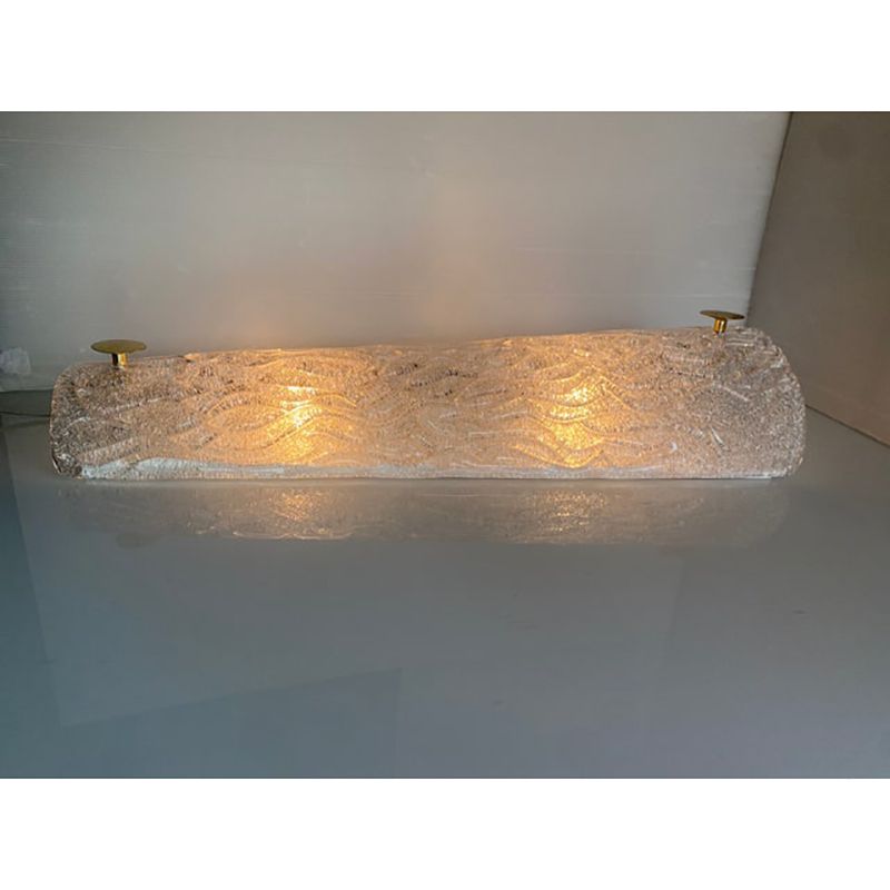 Set Of Two Italian "Graniglia" Murano Glass Wall Sconces In Mid Century Modern Style photo for sale