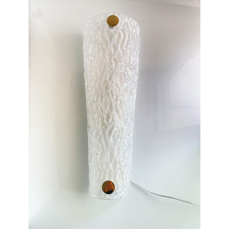 Set Of Two Italian "Graniglia" Murano Glass Wall Sconces In Mid Century Modern Style photo vinterior