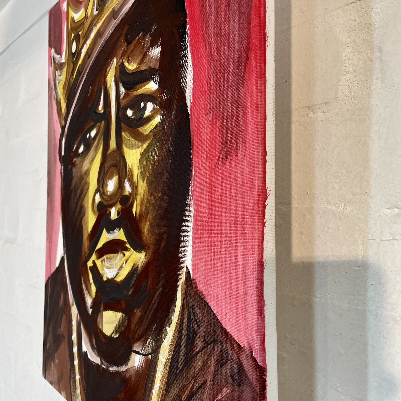 Icons Canvas Paintings, Signed   Uk Street Artist, Set Of 3 photo buy